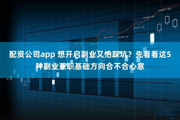 配资公司app 想开启副业又怕踩坑？先看看这5种副业兼职基础方向合不合心意